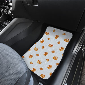 Pancake Pattern Print Design 03 Front and Back Car Mats