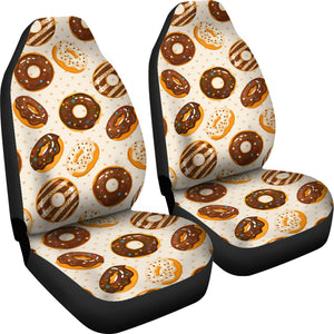 Chocolate Donut Pattern Universal Fit Car Seat Covers