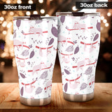 Sloth Leaves Pattern Tumbler