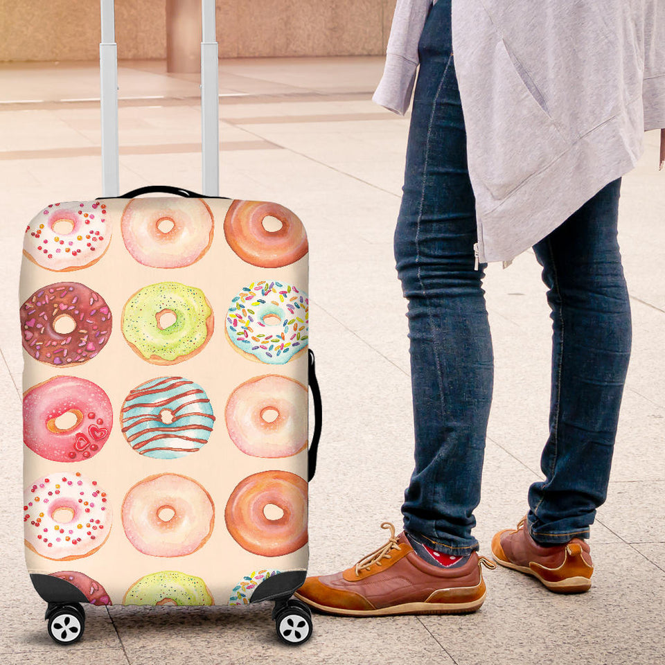 Donut Pattern Luggage Covers