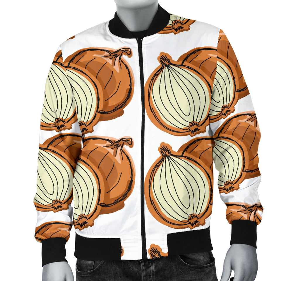 Onion Theme Pattern Men Bomber Jacket