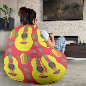 Classic Guitar Theme Pattern Bean Bag Cover