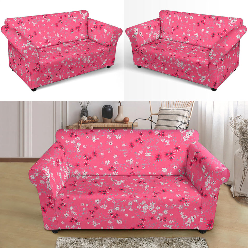 Sakura Pattern Background Loveseat Couch Slipcover