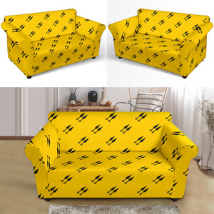 Ninja Weapon Pattern Loveseat Couch Slipcover