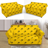 Ninja Weapon Pattern Loveseat Couch Slipcover