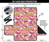 Cake Pattern Background Loveseat Couch Cover Protector