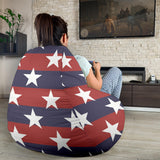 USA Star Pattern Background Bean Bag Cover