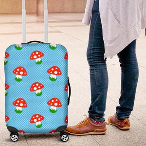Mushroom Pokkadot Pattern Luggage Covers