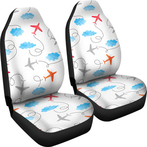 Airplane Cloud Pattern Universal Fit Car Seat Covers