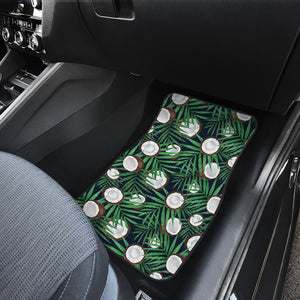 Coconut Pattern Print Design 01 Front Car Mats