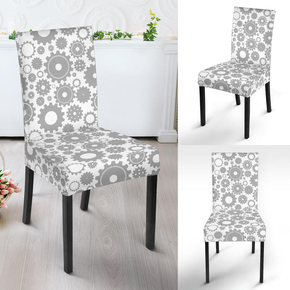 Gear Pattern Print Design 03 Dining Chair Slipcover