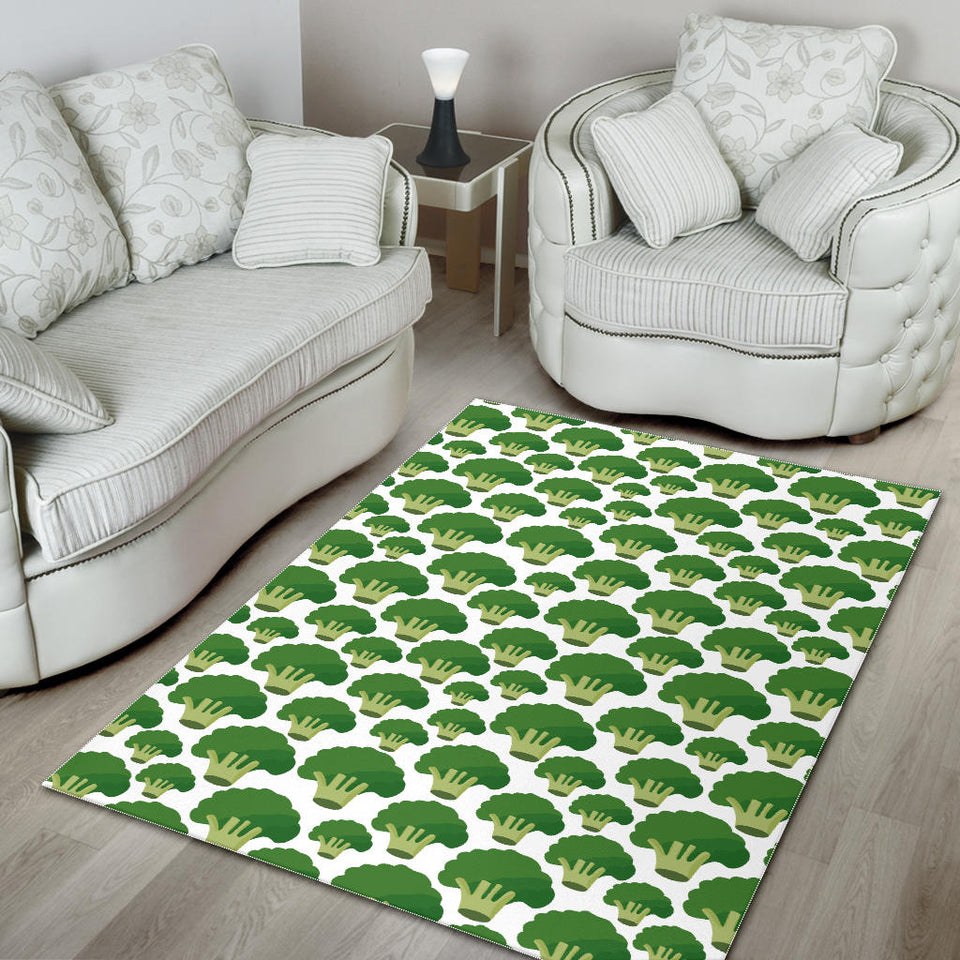 Broccoli Pattern Background Area Rug
