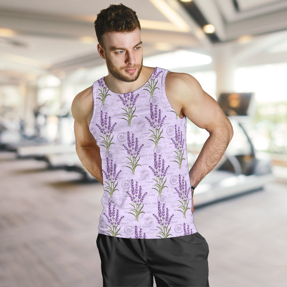 Lavender Pattern Background Men Tank Top