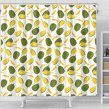 Durian Pattern Background Shower Curtain Fulfilled In US