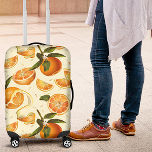 Orange Pattern Luggage Covers
