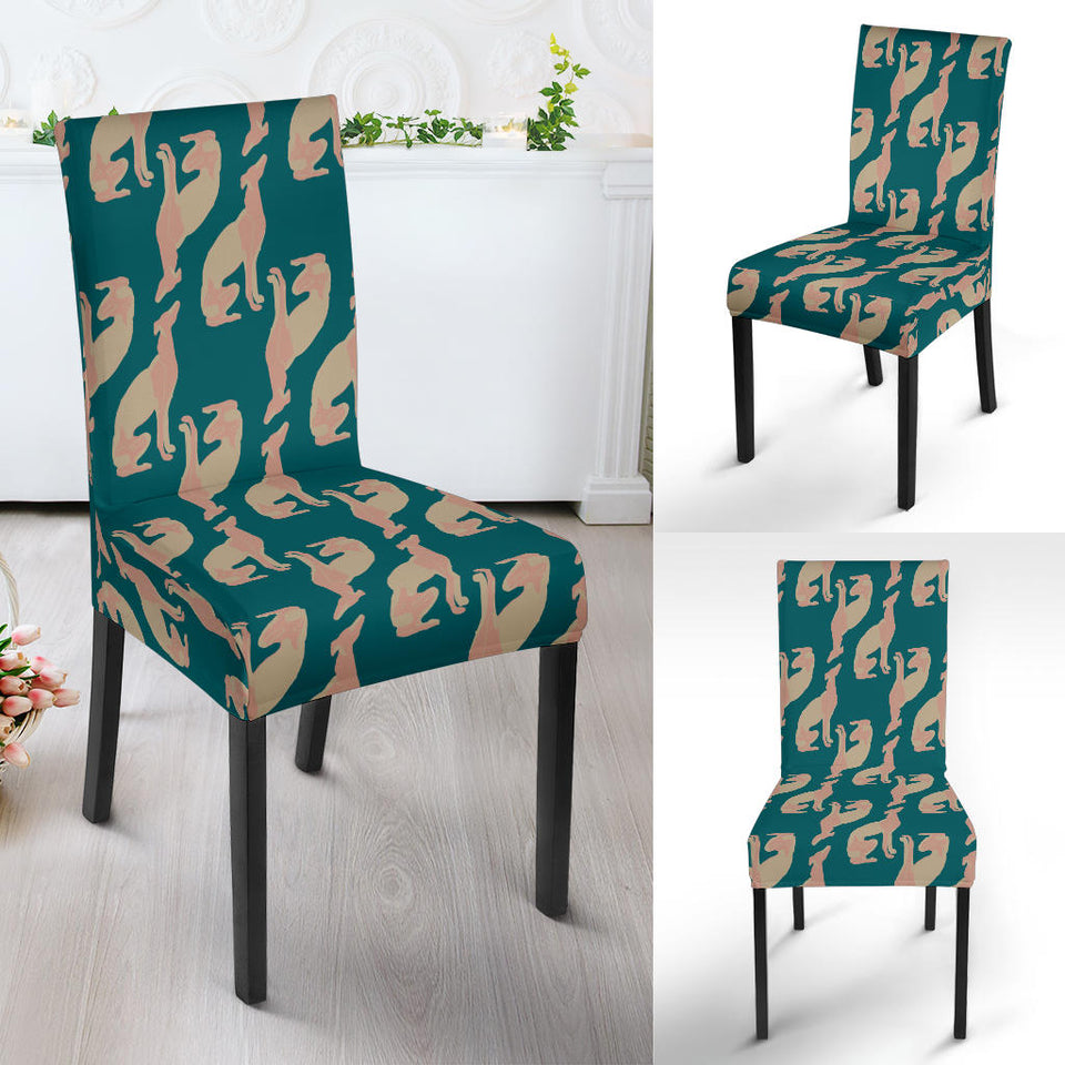 Greyhound Pattern Print Design 05 Dining Chair Slipcover