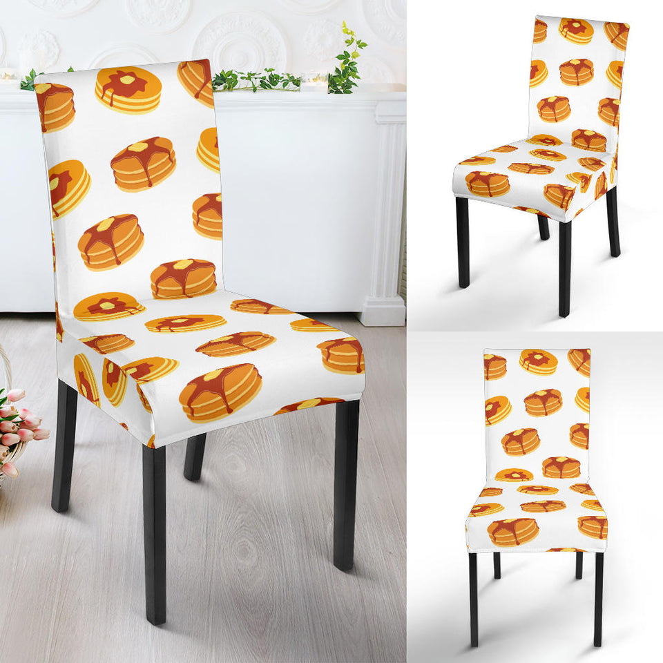 Pancake Pattern Print Design 04 Dining Chair Slipcover