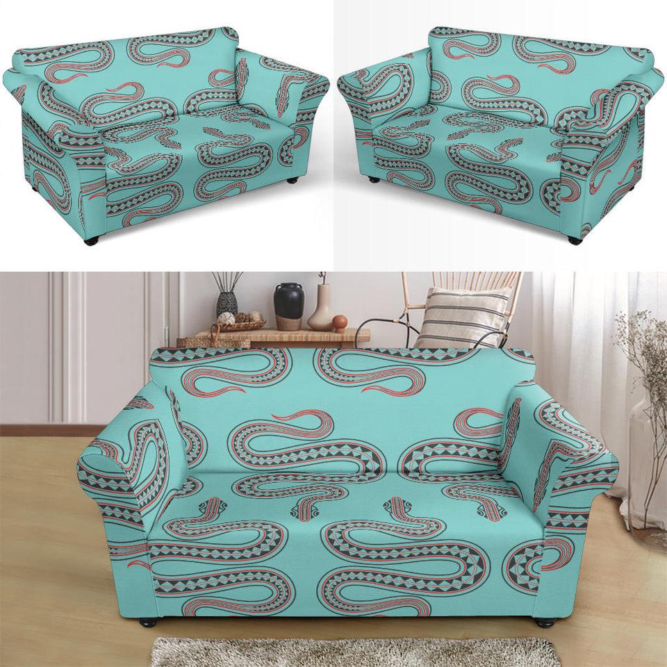 Snake Tribal Pattern Loveseat Couch Slipcover