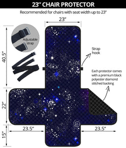 Space Galaxy Pattern Chair Cover Protector