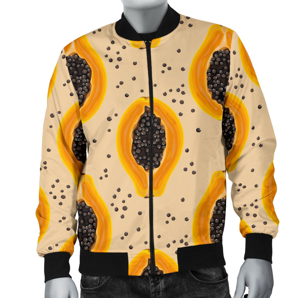 Papaya Pattern Men Bomber Jacket