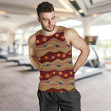 Kangaroo Aboriginal Pattern Men Tank Top