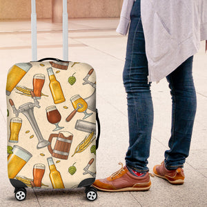 Beer Pattern Luggage Covers