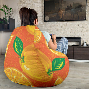 Orange Pattern background Bean Bag Cover