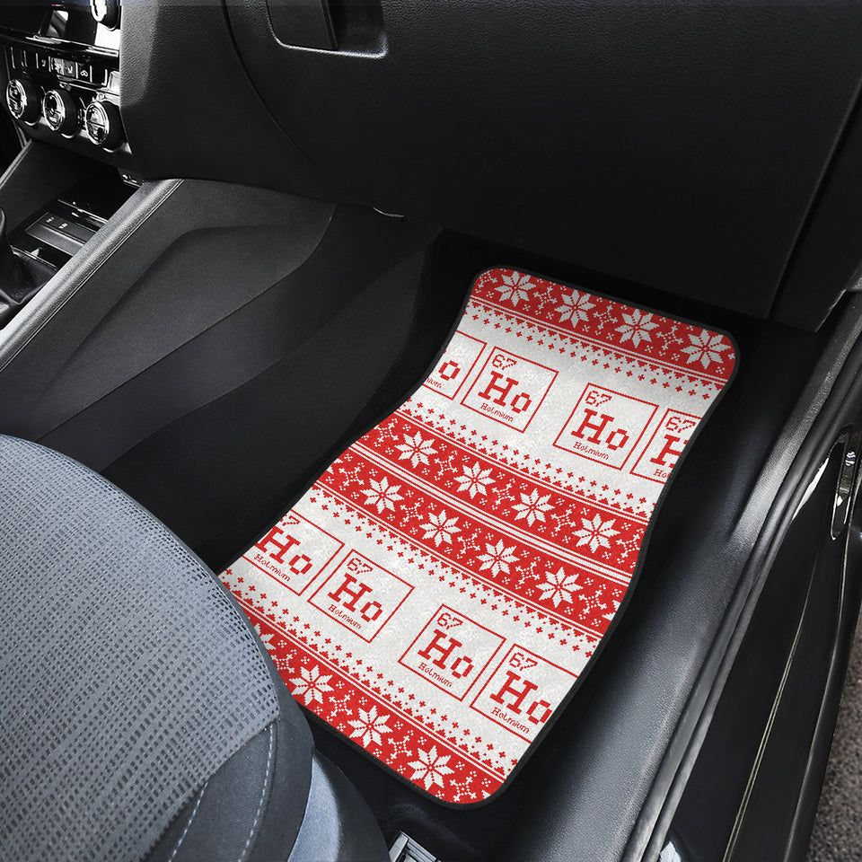 Chemistry Periodic Table Pattern Print Design 03 Front Car Mats