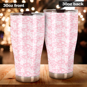 Sakura Pink Pattern Tumbler