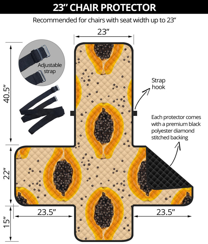 Papaya Pattern Chair Cover Protector