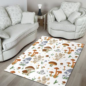 Mushroom Pattern Theme Area Rug