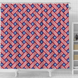 USA Star Stripe Pattern Shower Curtain Fulfilled In US