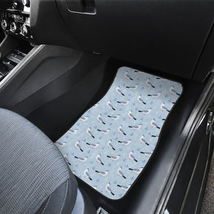 Pigeon Pattern Print Design 03 Front Car Mats