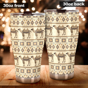 Traditional Camel Pattern Ethnic Motifs Tumbler