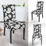 English Bulldog Pattern Print Design 02 Dining Chair Slipcover
