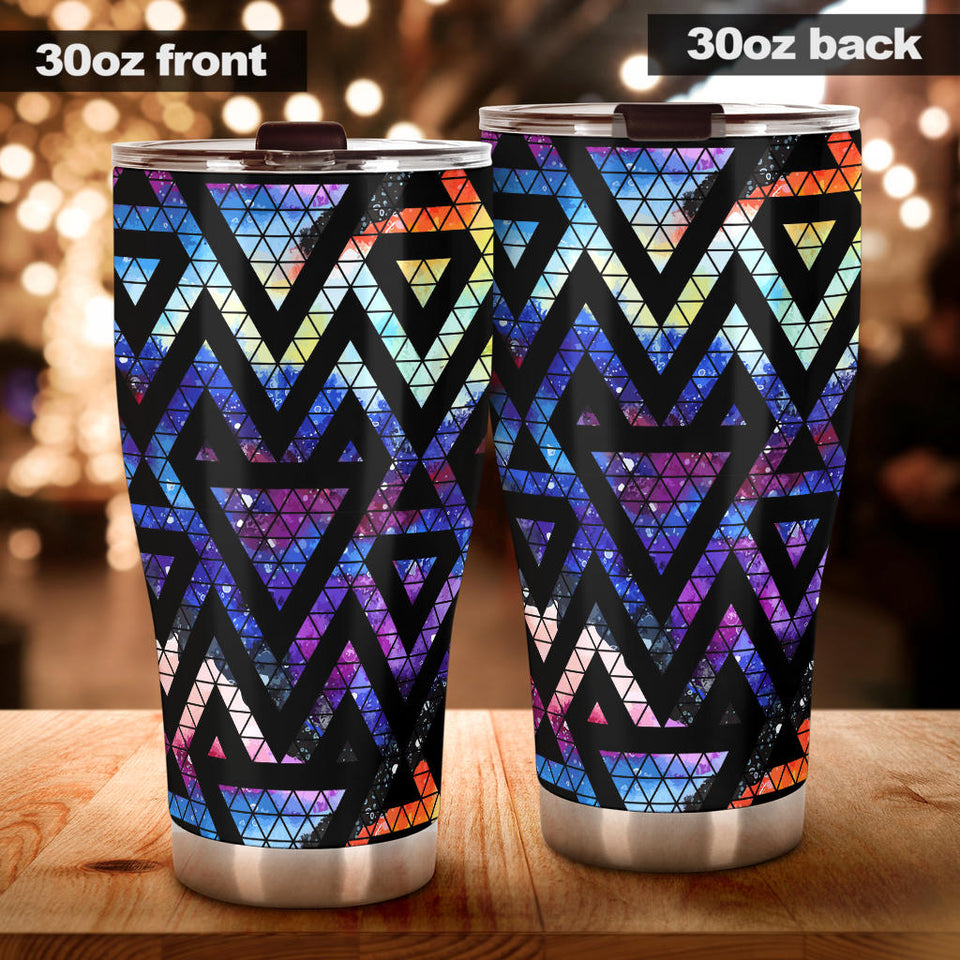 Space Colorful Tribal Galaxy Pattern Tumbler