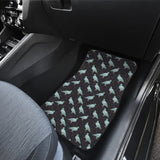 Pigeon Pattern Print Design 01 Front Car Mats