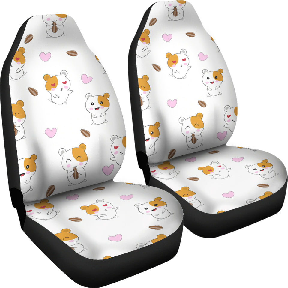 Hamster Seed Heart Pattern Universal Fit Car Seat Covers