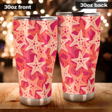 Starfish Red Theme Pattern Tumbler