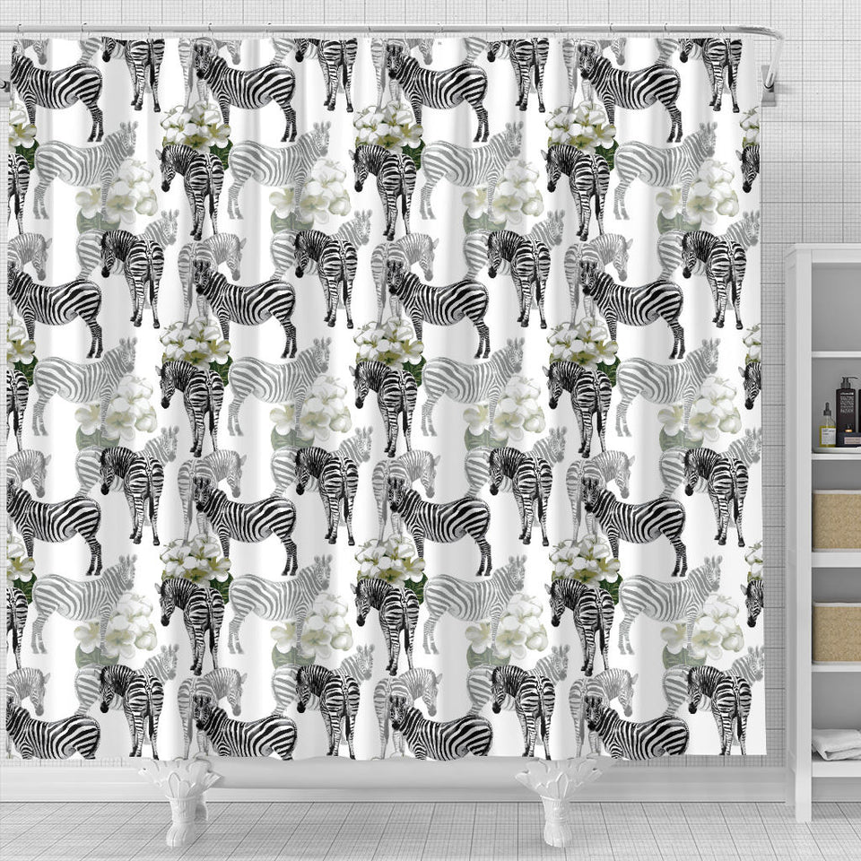 Zebra Pattern Shower Curtain Fulfilled In US