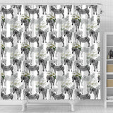 Zebra Pattern Shower Curtain Fulfilled In US