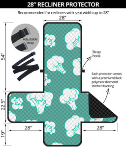 Broccoli Pattern Green background Recliner Cover Protector