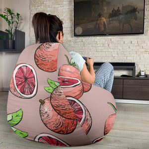 Grapefruit Pattern Background Bean Bag Cover