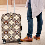 Beagle with Sunglass Pattern Luggage Covers