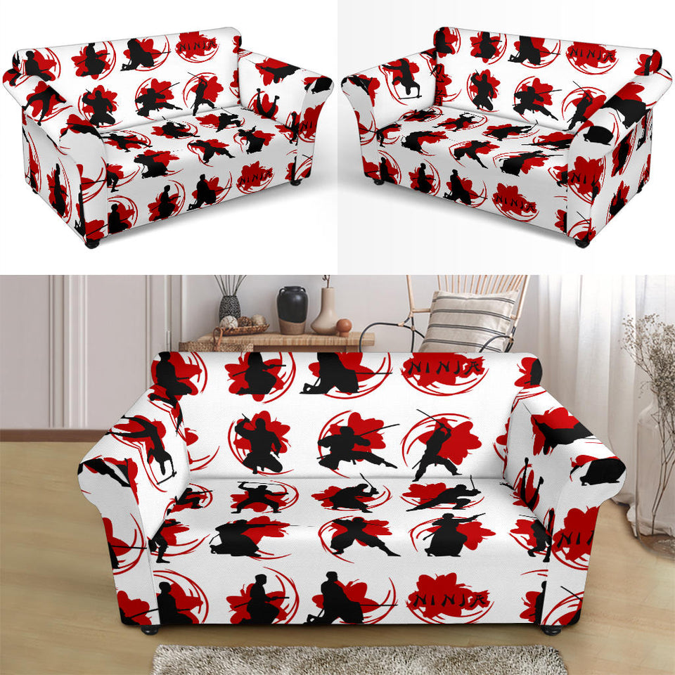 Ninja Pattern Loveseat Couch Slipcover