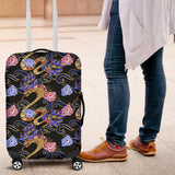 Snake Flower Pattern Luggage Covers