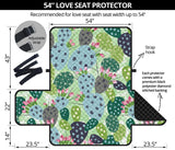 Cactus Pattern Background Loveseat Couch Cover Protector