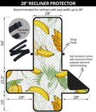 Banana Pattern Background Recliner Cover Protector