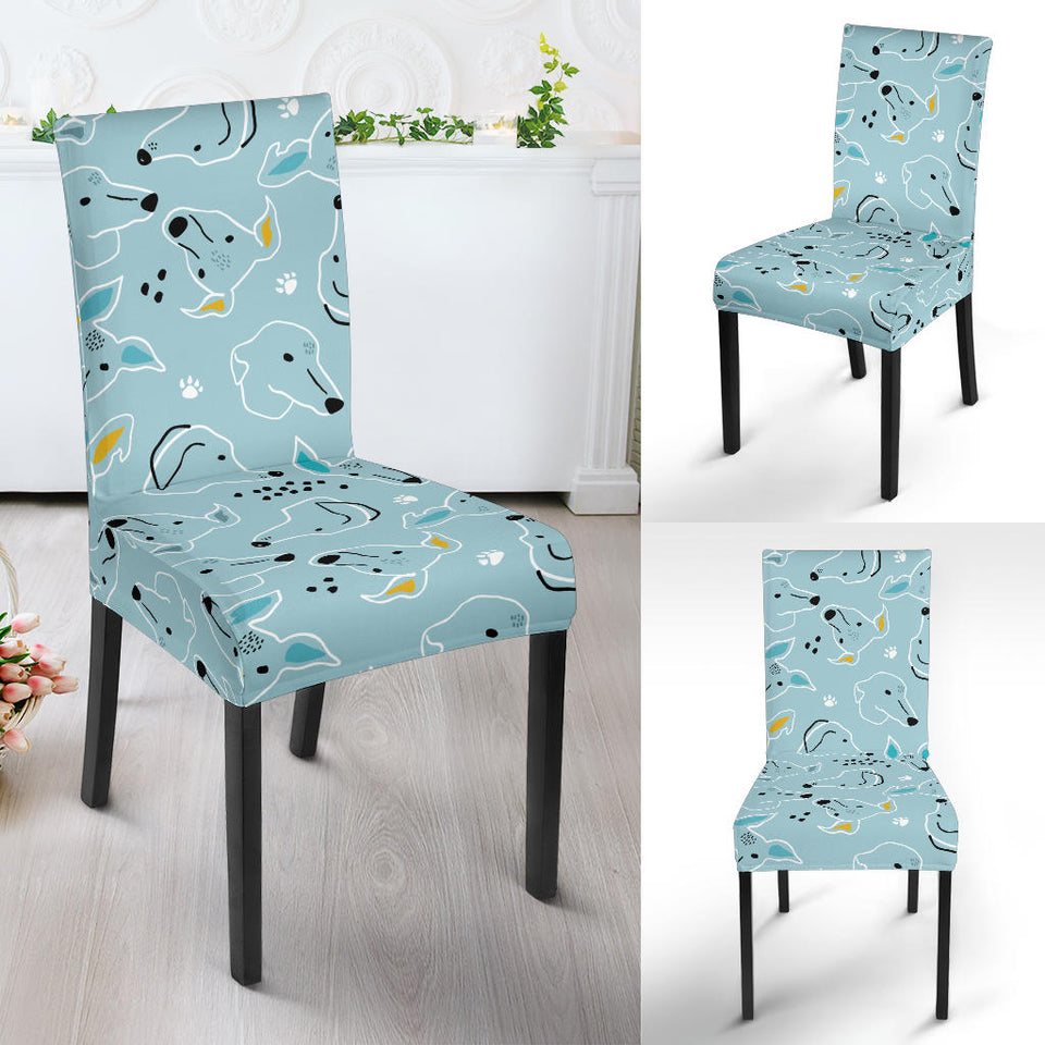 Greyhound Pattern Print Design 03 Dining Chair Slipcover