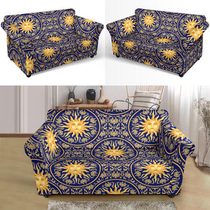 Sun Pattern Loveseat Couch Slipcover